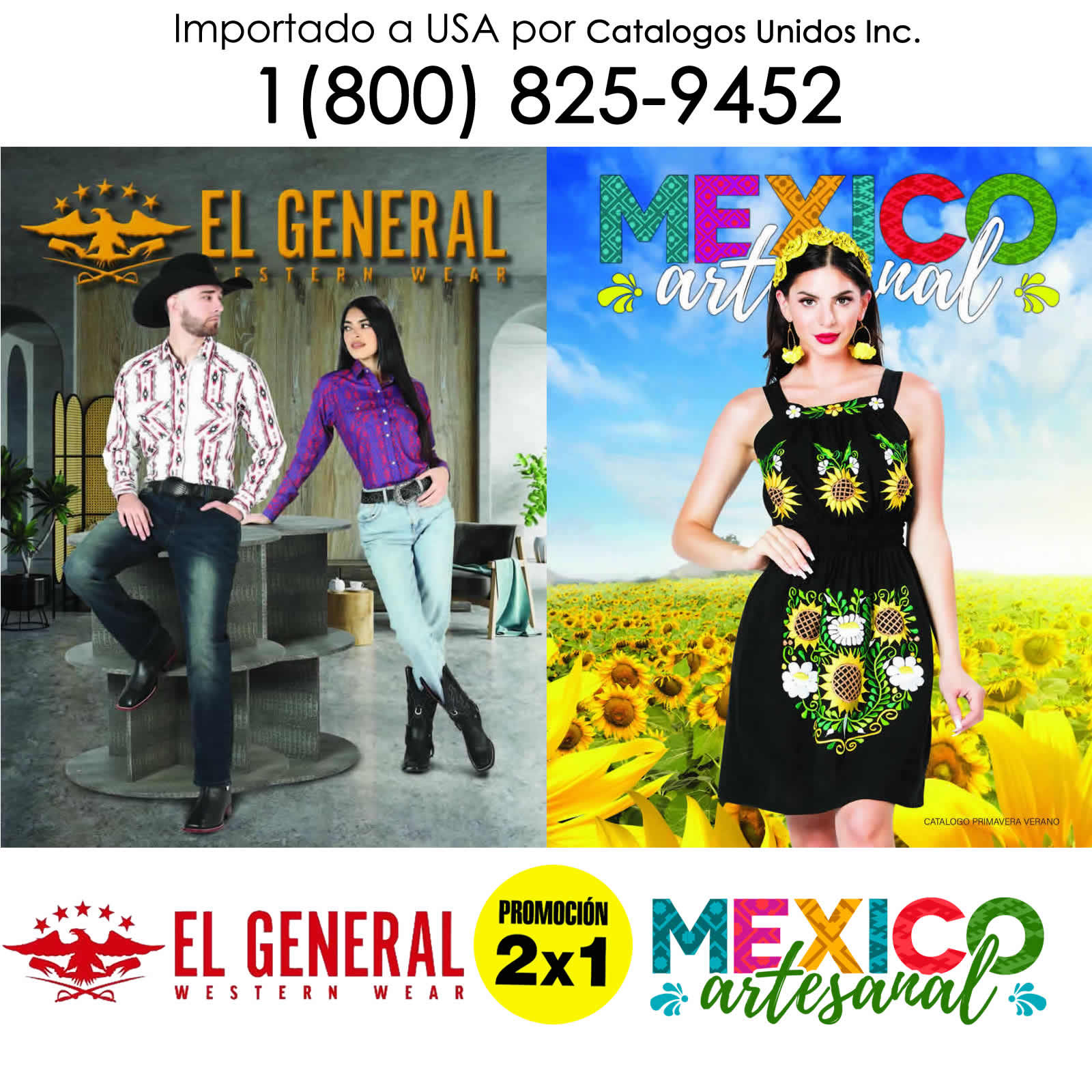 El General & Mexico Artesanal | 2×1 | Venta por Catalogo