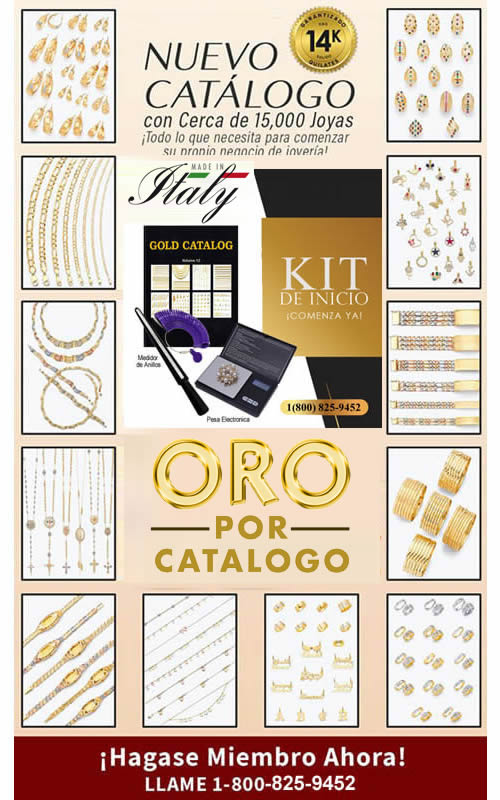 Catalogo de Oro 14 KT Original Italiano Solido